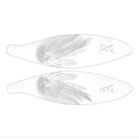 ANGEL WINGS White Custom Monogram Mini Basketball (Panele)