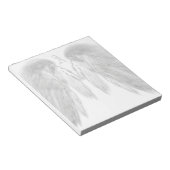 ANGEL WINGS White Custom Monogram Notizblock (angewinkelt)