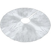 ANGEL WINGS White Custom Monogram Polyester Weihnachtsbaumdecke (Schrägansicht)