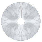 ANGEL WINGS White Custom Monogram Polyester Weihnachtsbaumdecke (Vorderseite)