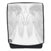ANGEL WINGS White Custom Monogram Rucksack (Vorderseite)