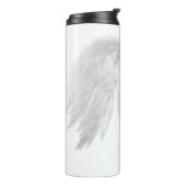 ANGEL WINGS White Custom Monogram Thermosbecher (Nach links gedreht)