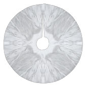 ANGEL WINGS White Himmlisch Holly Monogram Fleece Weihnachtsbaumdecke (Vorderseite)