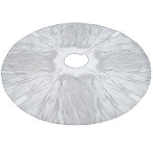 ANGEL WINGS White Himmlisch Holly Monogram Fleece Weihnachtsbaumdecke (Schrägansicht)