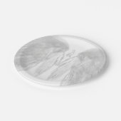 ANGEL WINGS White Himmlisch Holly Monogram Pappteller (Schrägansicht)