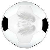 ANGEL WINGS White Individuelle Name Fußball (Gedreht)