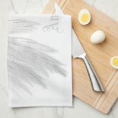 ANGEL WINGS White Individuelle Name Handtuch (Viertel Falte)