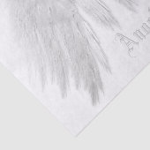 ANGEL WINGS White Individuelle Name Seidenpapier (Ausschnitt)