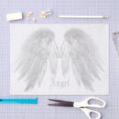 ANGEL WINGS White Individuelle Name Seidenpapier (Handwerk)