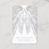 ANGEL WINGS White Light Gray Visitenkarte (Vorderseite)