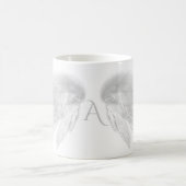 ANGEL WINGS White Monogram Kaffeetasse (Mittel)