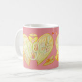 Angel Wings Word Art Custom Coffee Cup Kaffeetasse (Vorderseite Links)