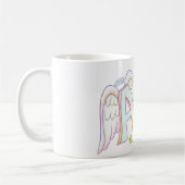 Angel Wings Word Art Custom Coffee Cup Kaffeetasse (Links)