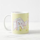 Angel Wings Word Art Custom Coffee Cup Tasse (Links)