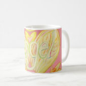 Angel Wings Word Art Custom Coffee Cups Kaffeetasse (VorderseiteRechts)