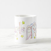 Angel Wings Word Art Custom Coffee Mugs Kaffeetasse (Mittel)