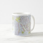 Angel Wings Word Art Custom Coffee Tasse (VorderseiteRechts)