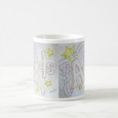 Angel Wings Word Art Custom Coffee Tasse (Mittel)