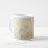 Angel Wings Word Art Custom Coffee Tasse (Vorderseite Links)