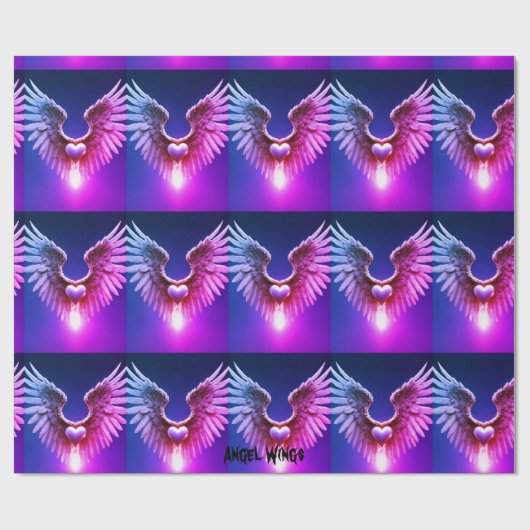 Angel Wings Wrapping Paper Geschenkpapier (Flach)