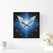 Angel Wingstar Quadratische Wanduhr (Zuhause)