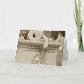 Angel wischen in Sepia Sympathiekarte Karte (Rückseite)