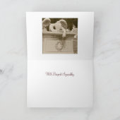 Angel wischen in Sepia Sympathiekarte Karte (Innenseite)