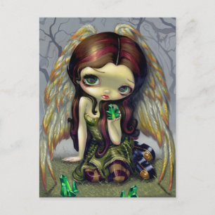 "Angel with Emeralds" Postkarte
