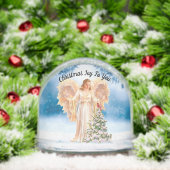 Angel With Tree Snow Globe Schneekugeln (Weihnachten)