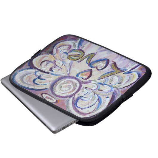 Angel Word Liebe Computer Sleeve Electronics Bag (Vorne Knopf)