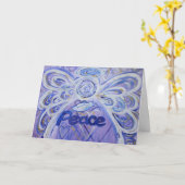 Angel Word Peace - Sympath Card Karte (Gelbe Blume)