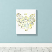 Angel Wrapped Canvas Wall Art Leinwanddruck (Insitu (Holzboden))