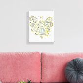 Angel Wrapped Canvas Wall Art Leinwanddruck (Insitu (Wohnzimmer))