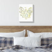Angel Wrapped Canvas Wall Art Leinwanddruck (Insitu (Schlafzimmer))