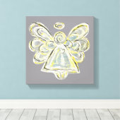 Angel Wrapped Canvas Wall Art Leinwanddruck (Insitu (Holzboden))