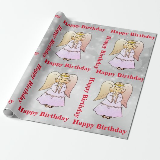 Angel Wrapping Paper Geschenkpapier (Ungerollt)