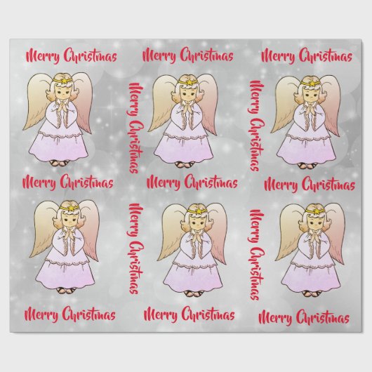 Angel Wrapping Paper Geschenkpapier (Flach)