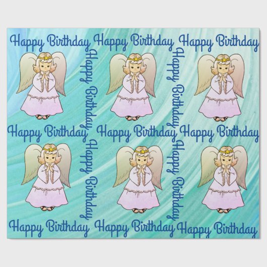 Angel Wrapping Paper Geschenkpapier (Flach)
