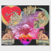 ANGEL WRAPPING PAPIER FÜR DEN Valentinstag Geschenkpapier (Flach)