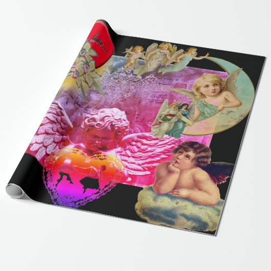 ANGEL WRAPPING PAPIER FÜR DEN Valentinstag Geschenkpapier (Ungerollt)