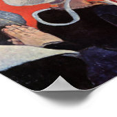 Angel Wrestling mit Jacob, Paul Gauguin Poster (Ecke)