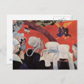 Angel Wrestling mit Jacob, Paul Gauguin Postkarte (Vorne/Hinten)