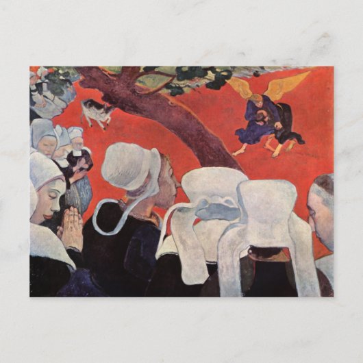 Angel Wrestling mit Jacob, Paul Gauguin Postkarte (Vorderseite)