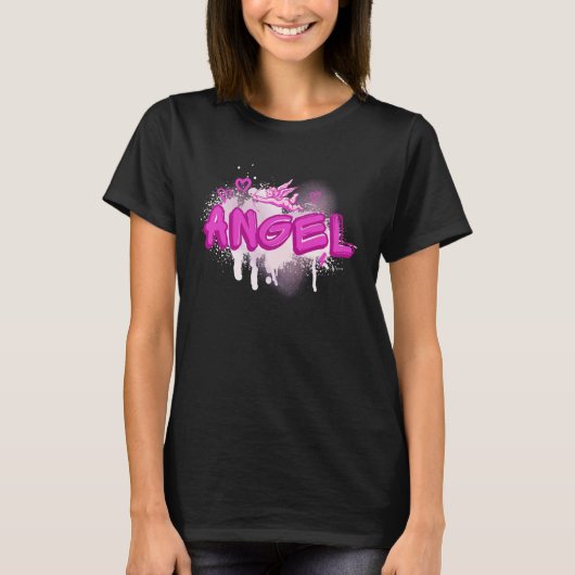 Angel y2k Aesthetic 2000s Millennial Nostalgia Pin T-Shirt (Vorderseite)