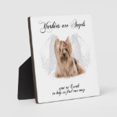 Angel Yorkie Plaque Fotoplatte (Vorderseite)