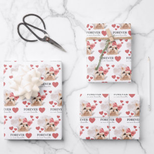 Angel Yorkie Wrapping Paper Flat Sheet Set 3 Geschenkpapier Set