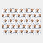 Angel Yorkie Wrapping Paper Flat Sheet Set 3 Geschenkpapier Set (Vorderseite)