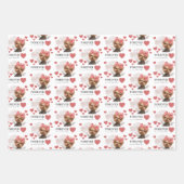 Angel Yorkie Wrapping Paper Flat Sheet Set 3 Geschenkpapier Set (Vorderseite)
