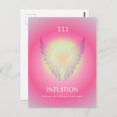 Angel Zahl Aura 111 Intuition Postkarte (Vorne/Hinten)
