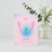 Angel Zahl Aura 555 Veränderung Postkarte (Stehend Vorderseite)